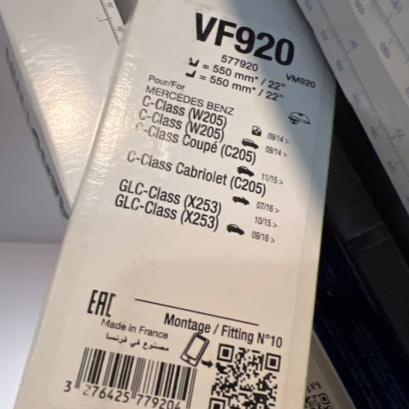 Balais d'essuie-glace avant Valeo VF920