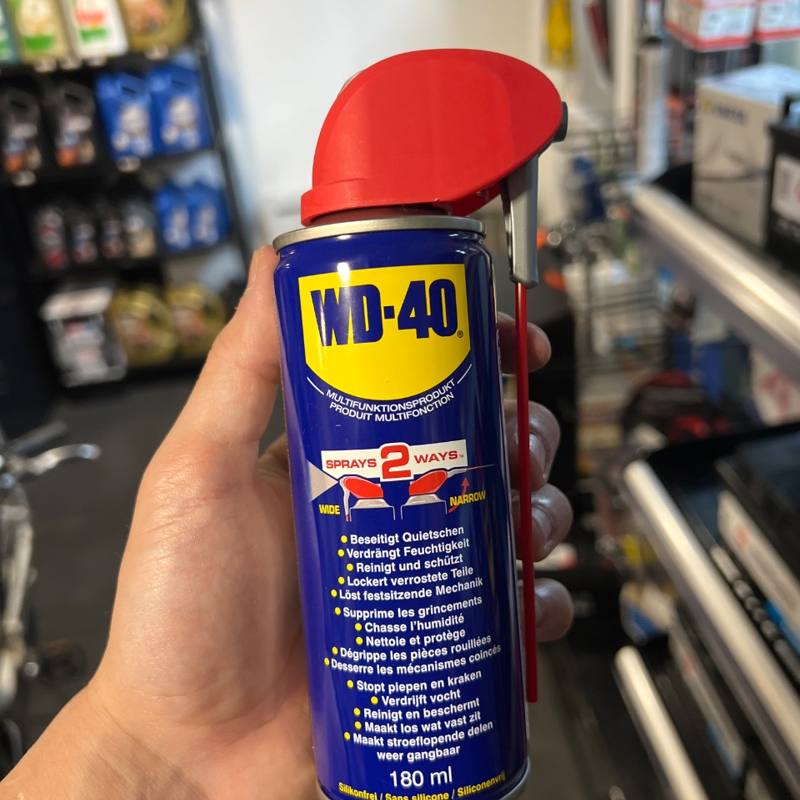 Dégrippant lubrifiant multifonction WD-40 Spray double position 180 ml