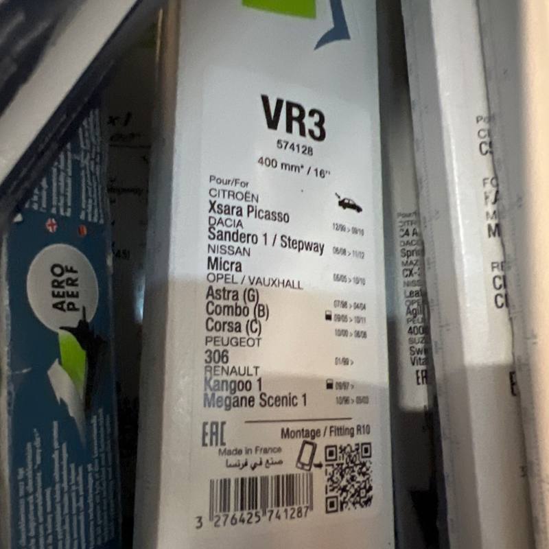 Balai d'essuie-glace VR3 400 mm Valeo 574128