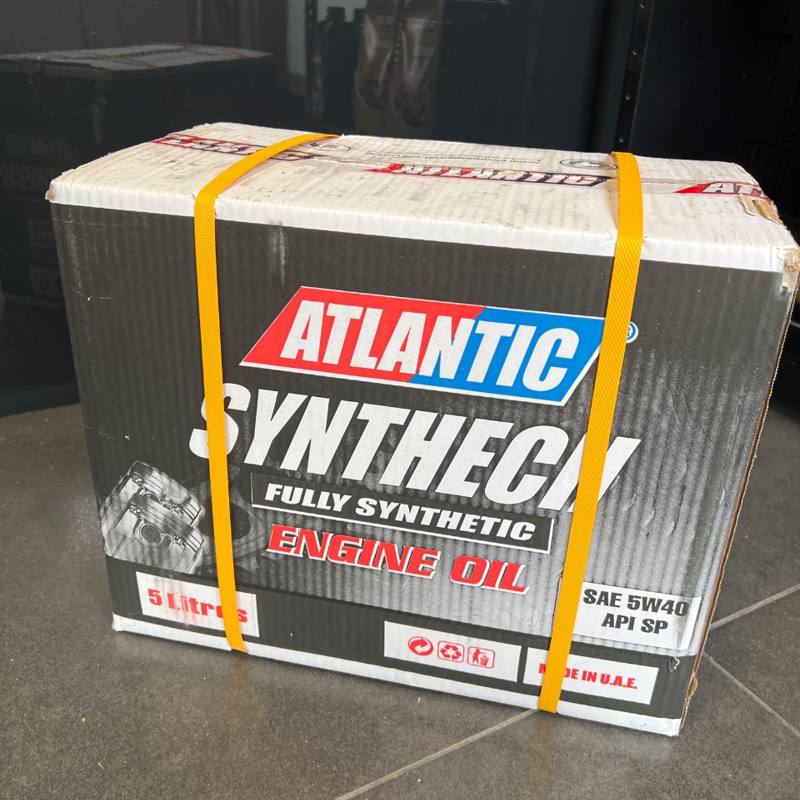 Huile moteur Synthech 5W-40 API SP entièrement synthétique 5 L Atlantic