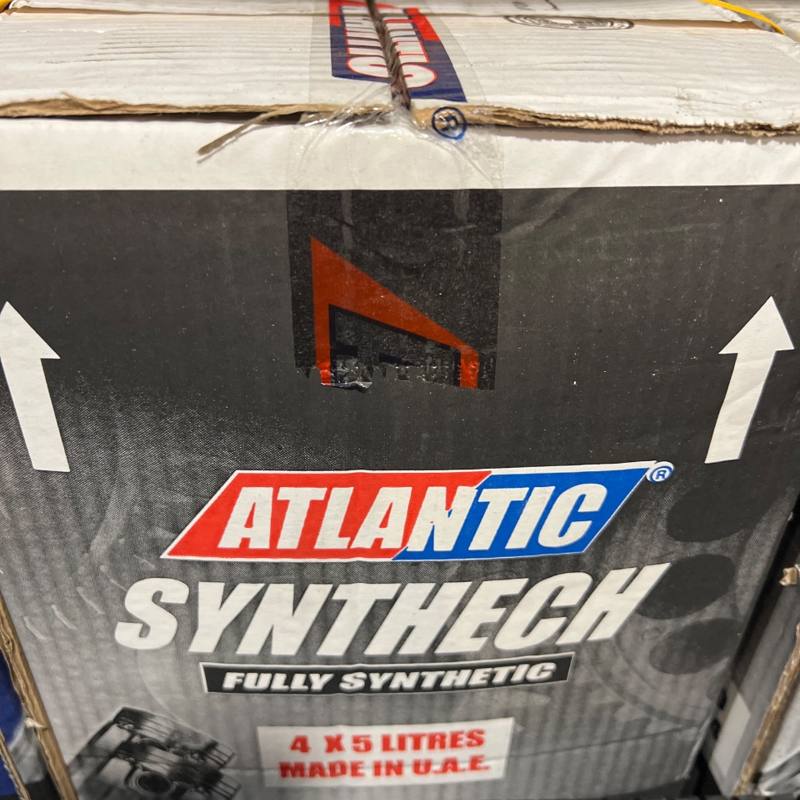 Huile moteur Synthech entièrement synthétique 4 x 5 L Atlantic