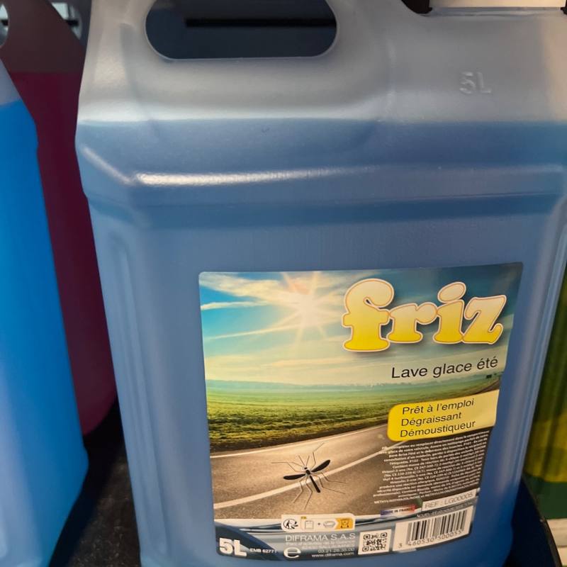 Lave-glace été prêt à l'emploi dégraissant démoustiqueur 5 L Friz LG00005