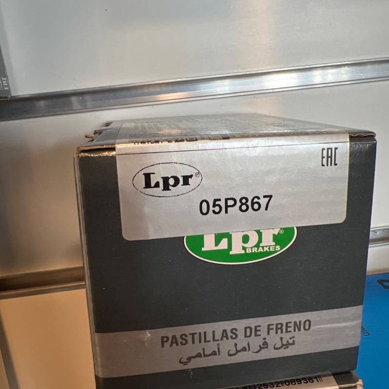 Plaquettes de frein avant LPR 05P867