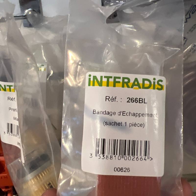 Bandage d'échappement Intfradis 266BL