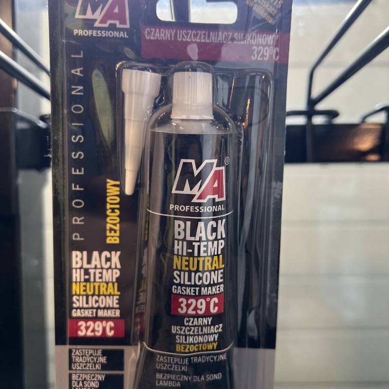 Pâte à joint silicone noire haute température neutre MA Professional 20-A11