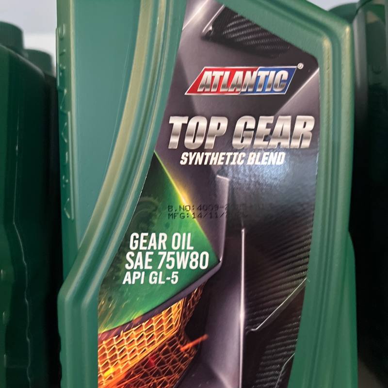 Huile de boîte de vitesses Top Gear Synthetic Blend 75W80 GL-5 1 L Atlantic