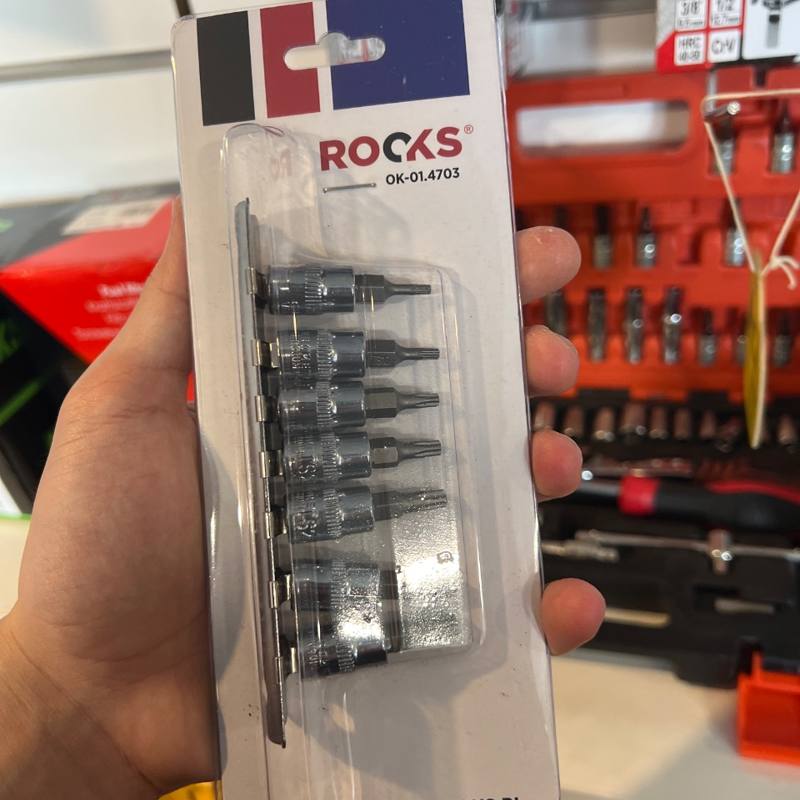 Jeu de douilles embouts Torx Rooks OK-01.4703