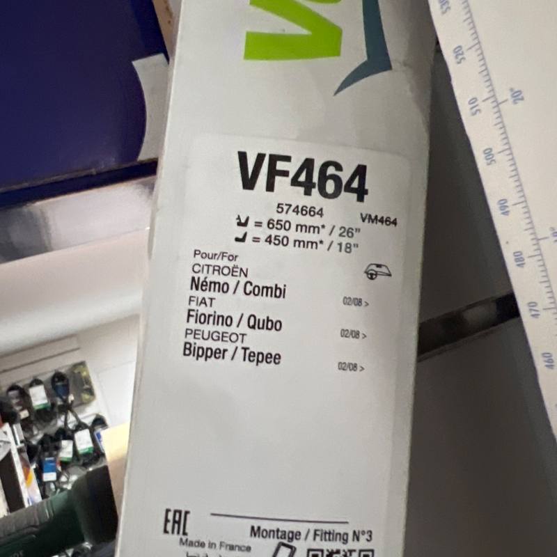 Balais d'essuie-glace avant Valeo VF464