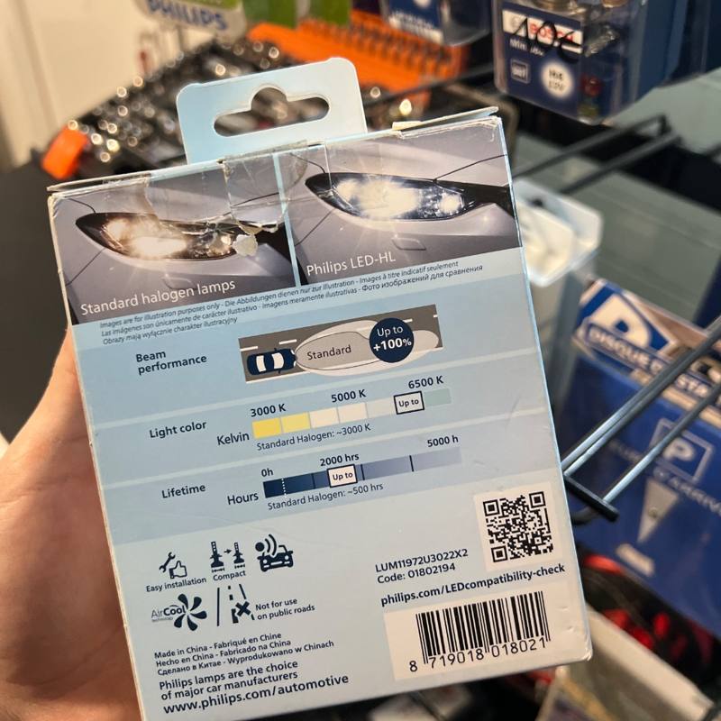 Ampoules LED de phare Philips LED-HL LUM11972U3022X2