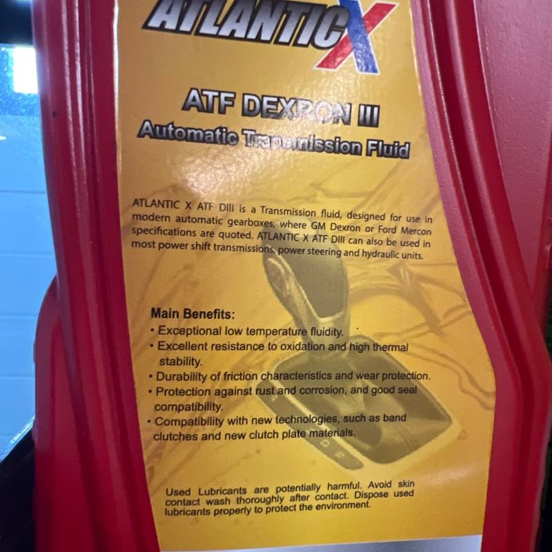 Huile de transmission automatique Atlantic X ATF Dexron III 1 L