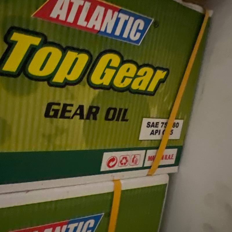 Huile de boîte Top Gear SAE 75W-80 Atlantic