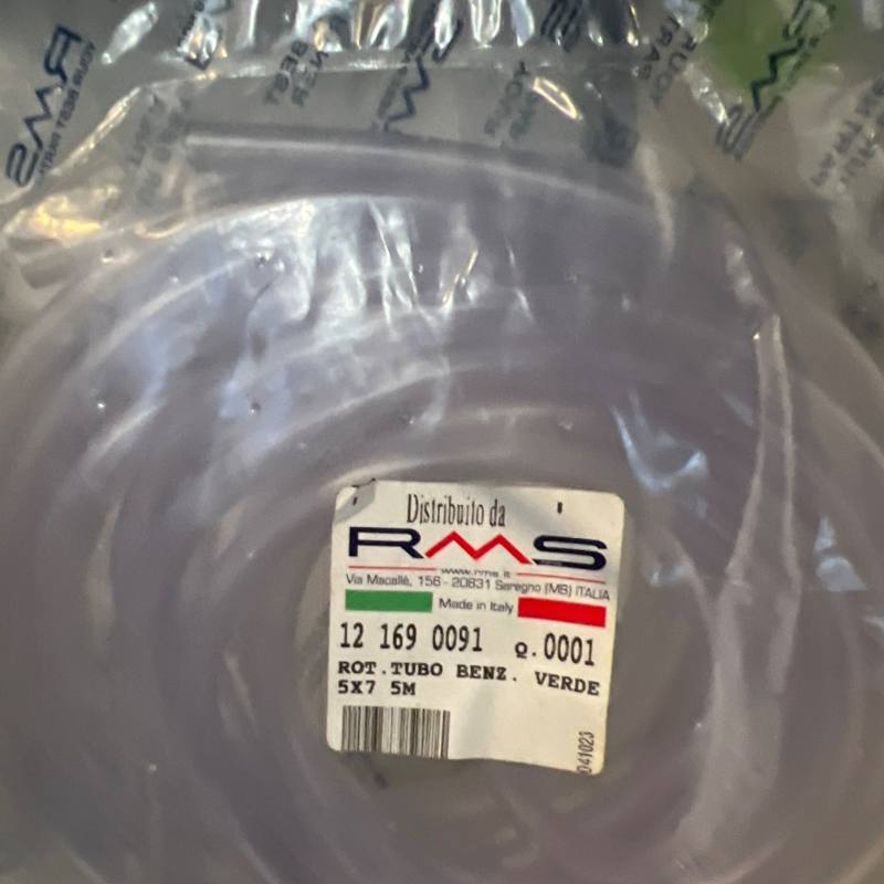 Rouleau de tube d'essence vert 5x7 5 m RMS 12 169 0091