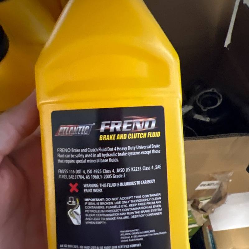 Liquide de frein et d'embrayage Freno DOT 4 500 ml Atlantic