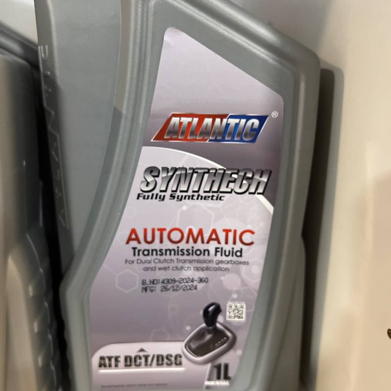 Huile de boîte automatique Synthech ATF DCT/DSG entièrement synthétique 1 L Atlantic