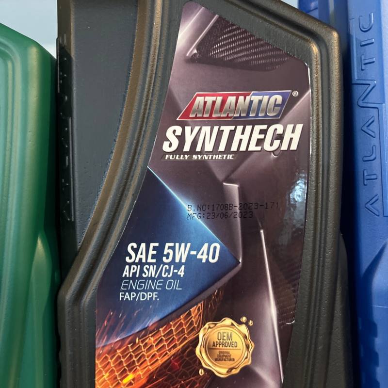 Huile moteur Synthech 5W-40 entièrement synthétique 1 L Atlantic