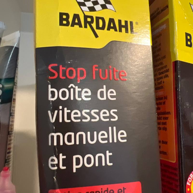 Stop fuite boîte de vitesses manuelle et pont Bardahl