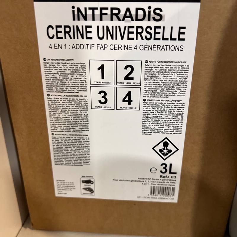 Additif FAP Cérine universelle 4 en 1 3 L Intfradis