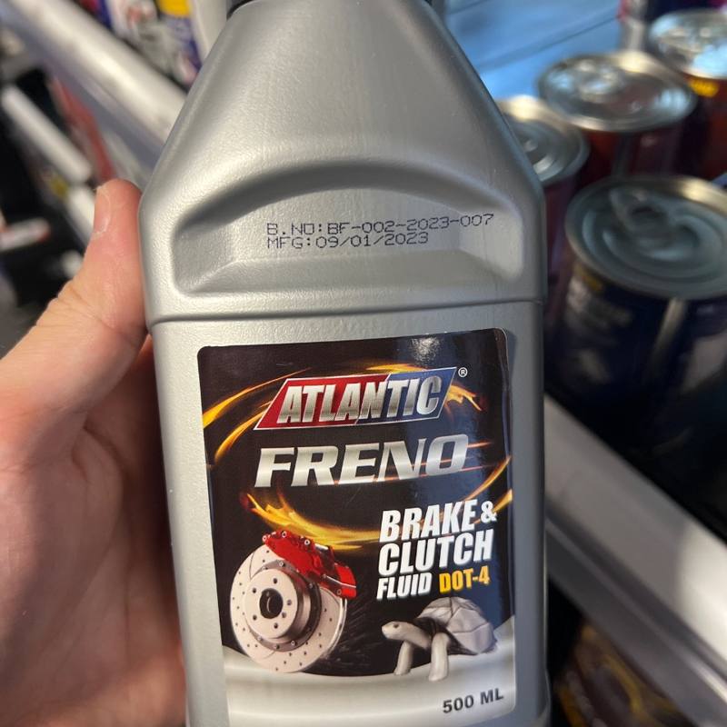 Liquide de frein et d'embrayage Freno DOT 4 500 ml Atlantic