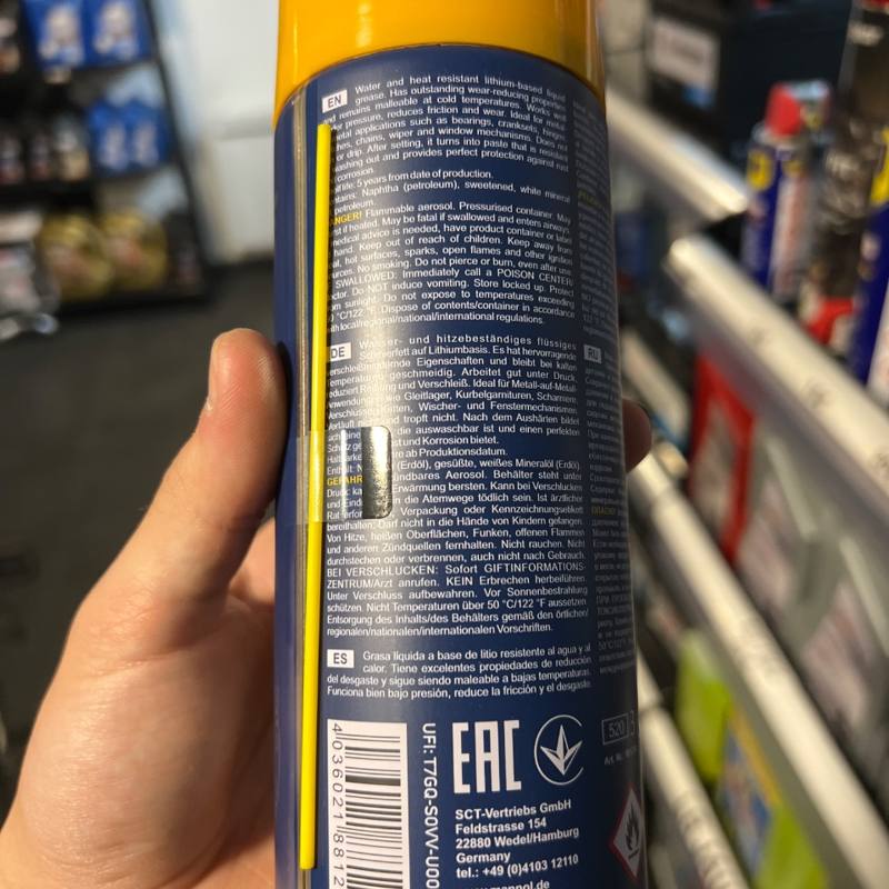 Graisse liquide au lithium en aérosol Mannol 4036021881218