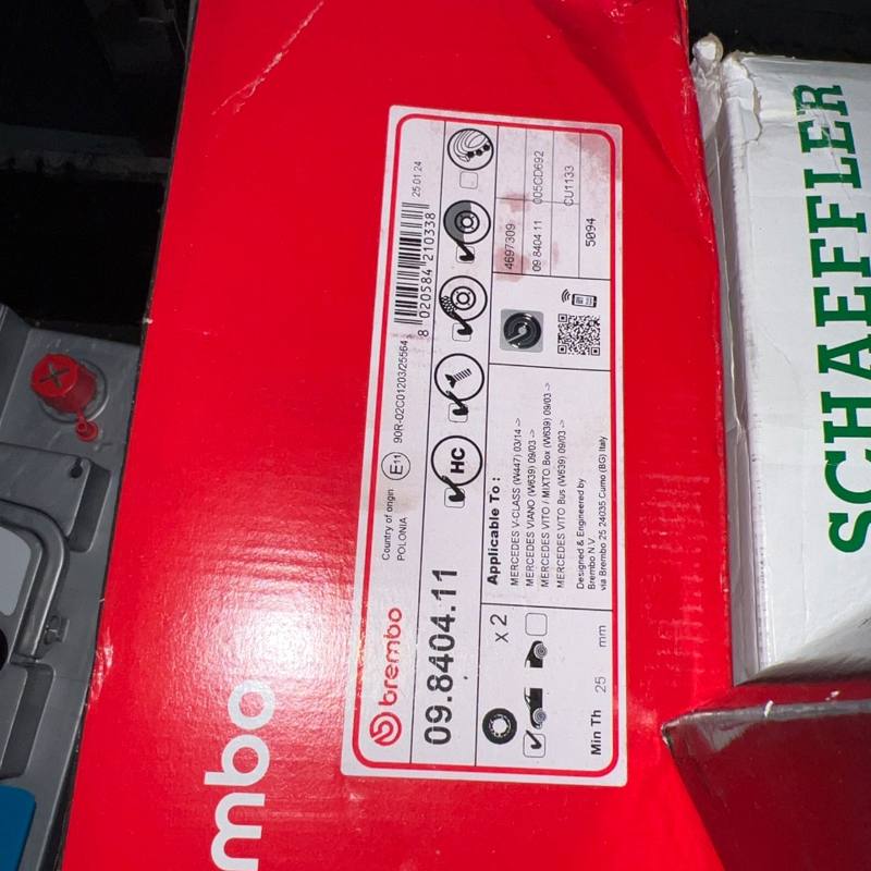 Disques de frein (x2) Brembo 09.8404.11