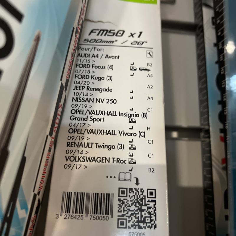 Balai d'essuie-glace First Multiconnection 500 mm Valeo FM50